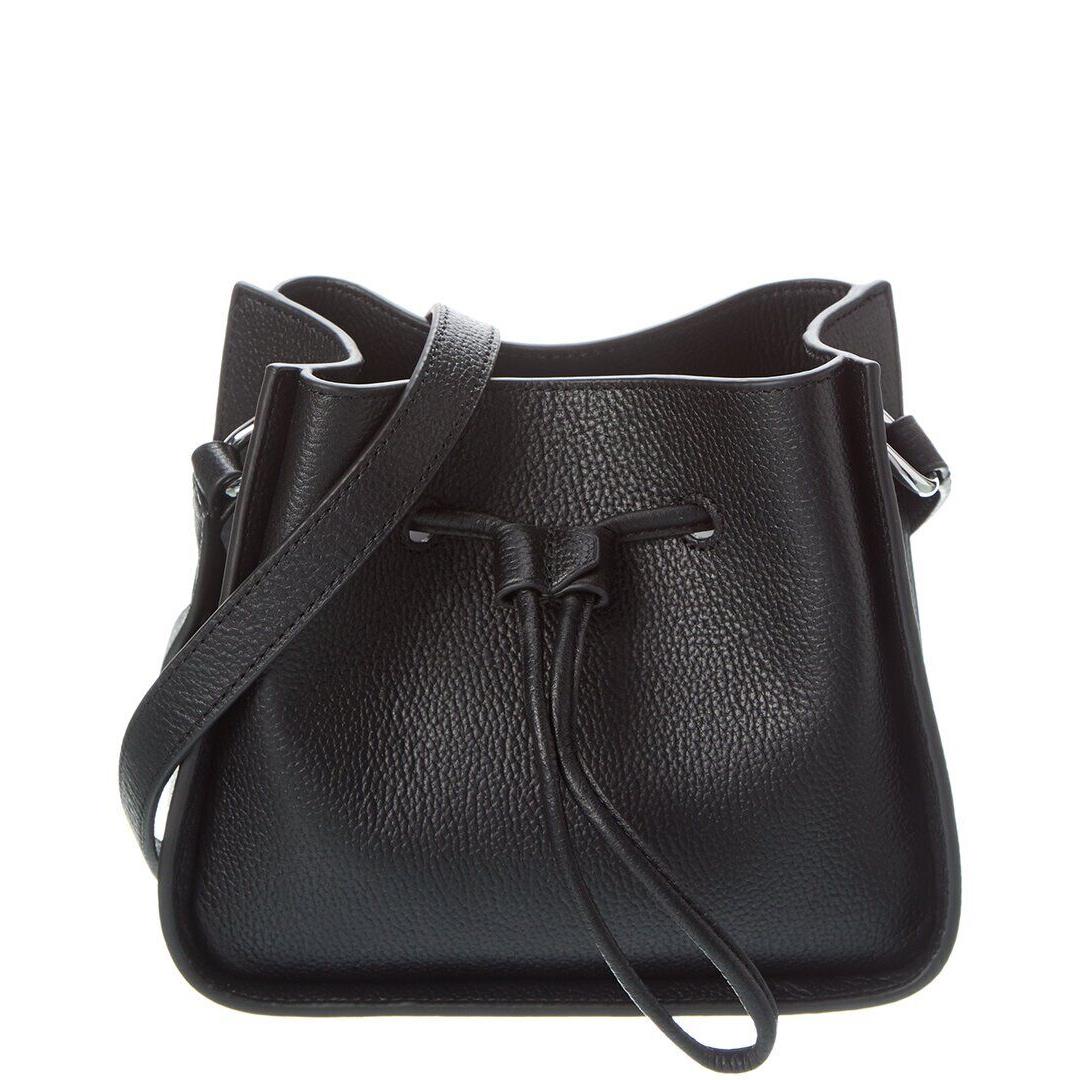 3.1 Phillip Lim Soleil Mini Drawstring Leather Bucket Bag Women`s Black