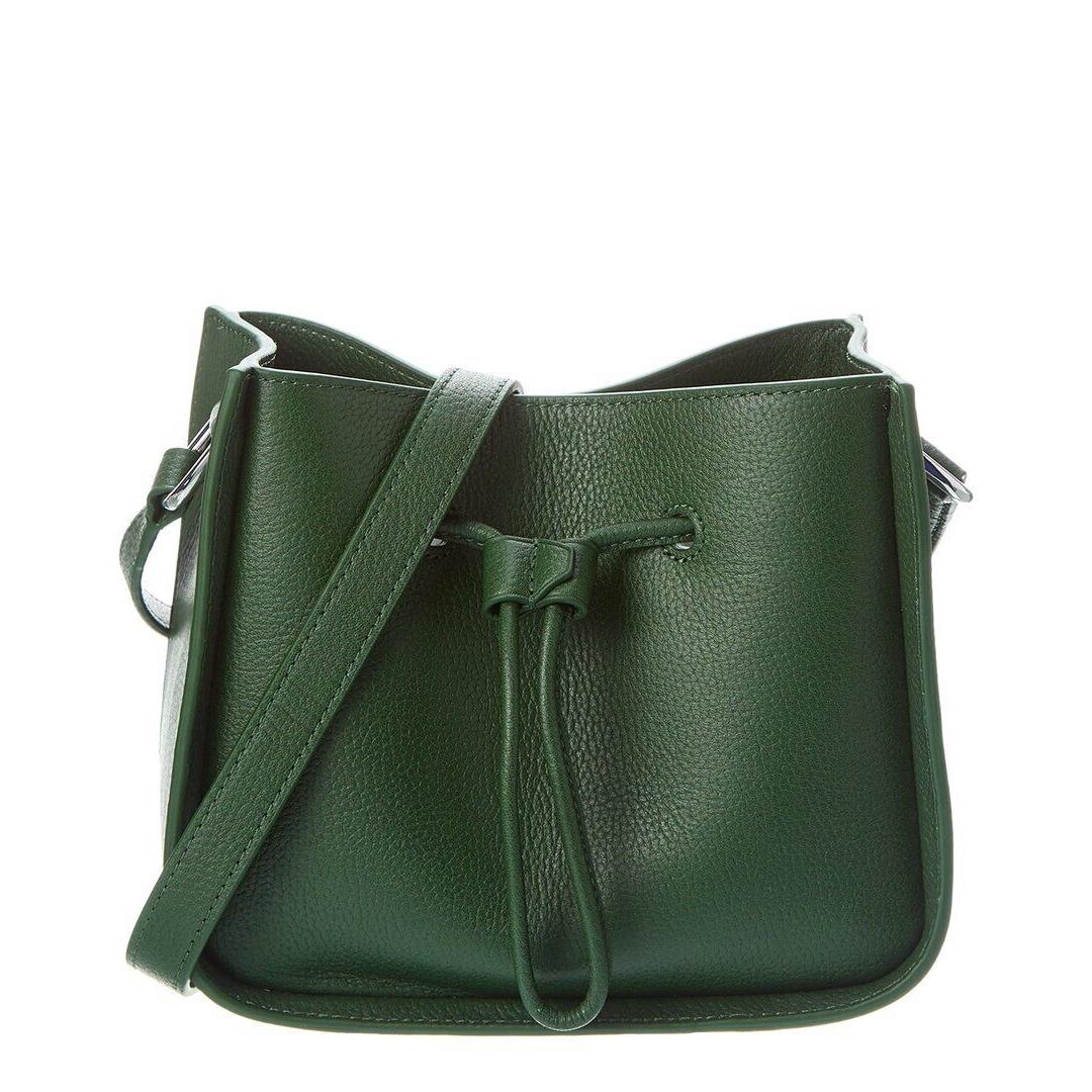 3.1 Phillip Lim Soleil Mini Drawstring Leather Bucket Bag Women`s Green