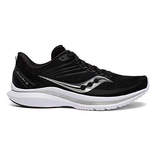 Saucony Women`s Kinvara 12 Running Athletic Shoes Black/silver Size 11 Medium - Black/Silver