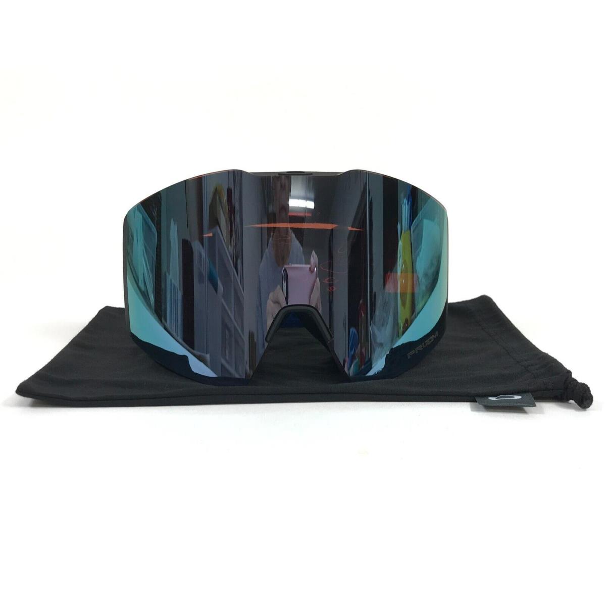 Oakley Snow Goggles Fall Line L OO7099-5100 Blue Terrain with Prizm Sapphire Gbl - Frame: Blue, Lens: Blue