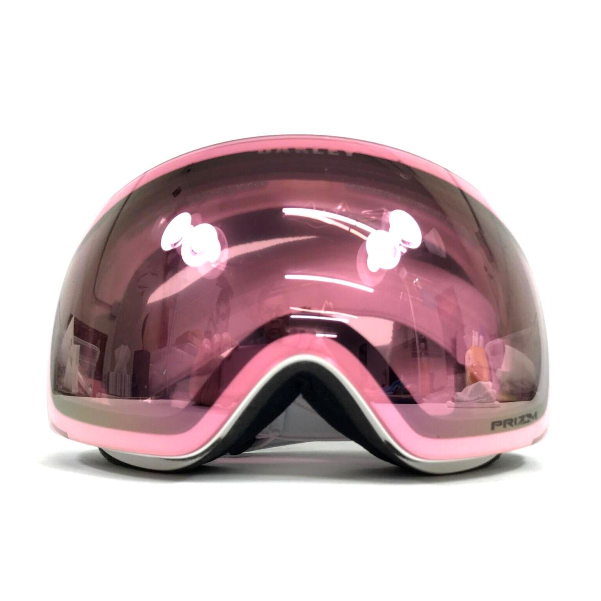 Oakley Snow Goggles Flight Deck XM OO7064-9300 FP White with Prizm Hi Pink Gbl - Frame: White, Lens: Pink