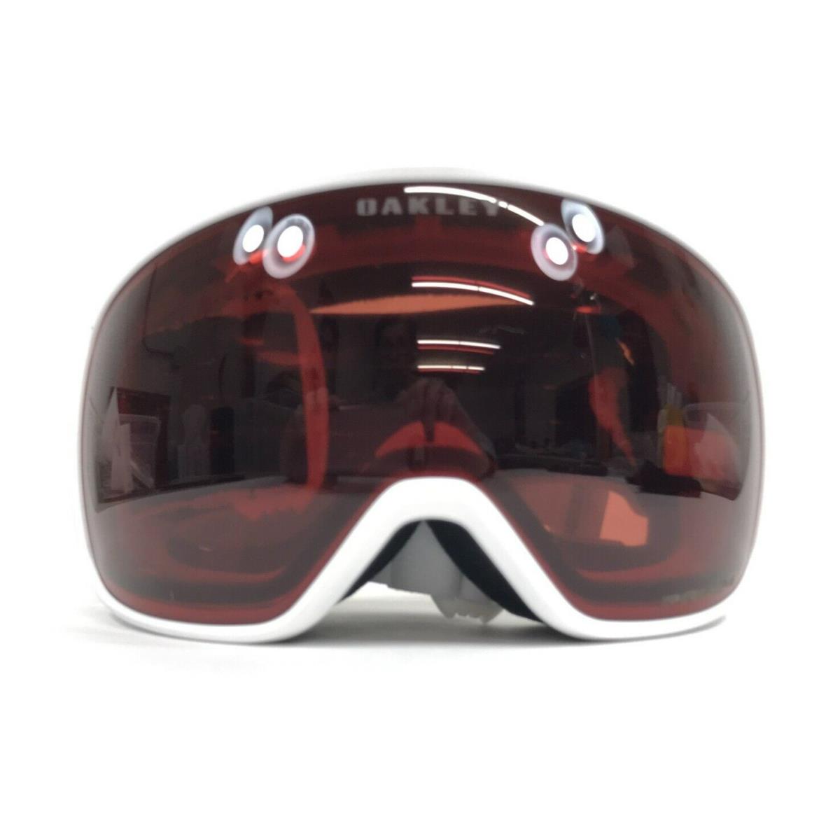 Oakley Snow Goggles Flight Tracker M OO7105-5500 Matte White w/ Prizm Garnet Gbl