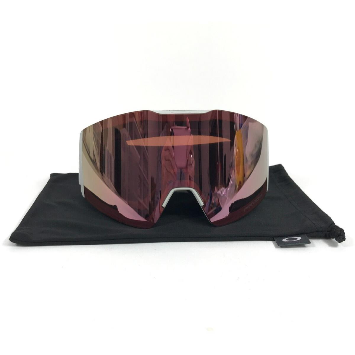 Oakley Snow Goggles Fall Line M OO7103-5600 Grey Crystal w/ Prizm Rose Gold Gbl - Frame: Gray, Lens: Pink