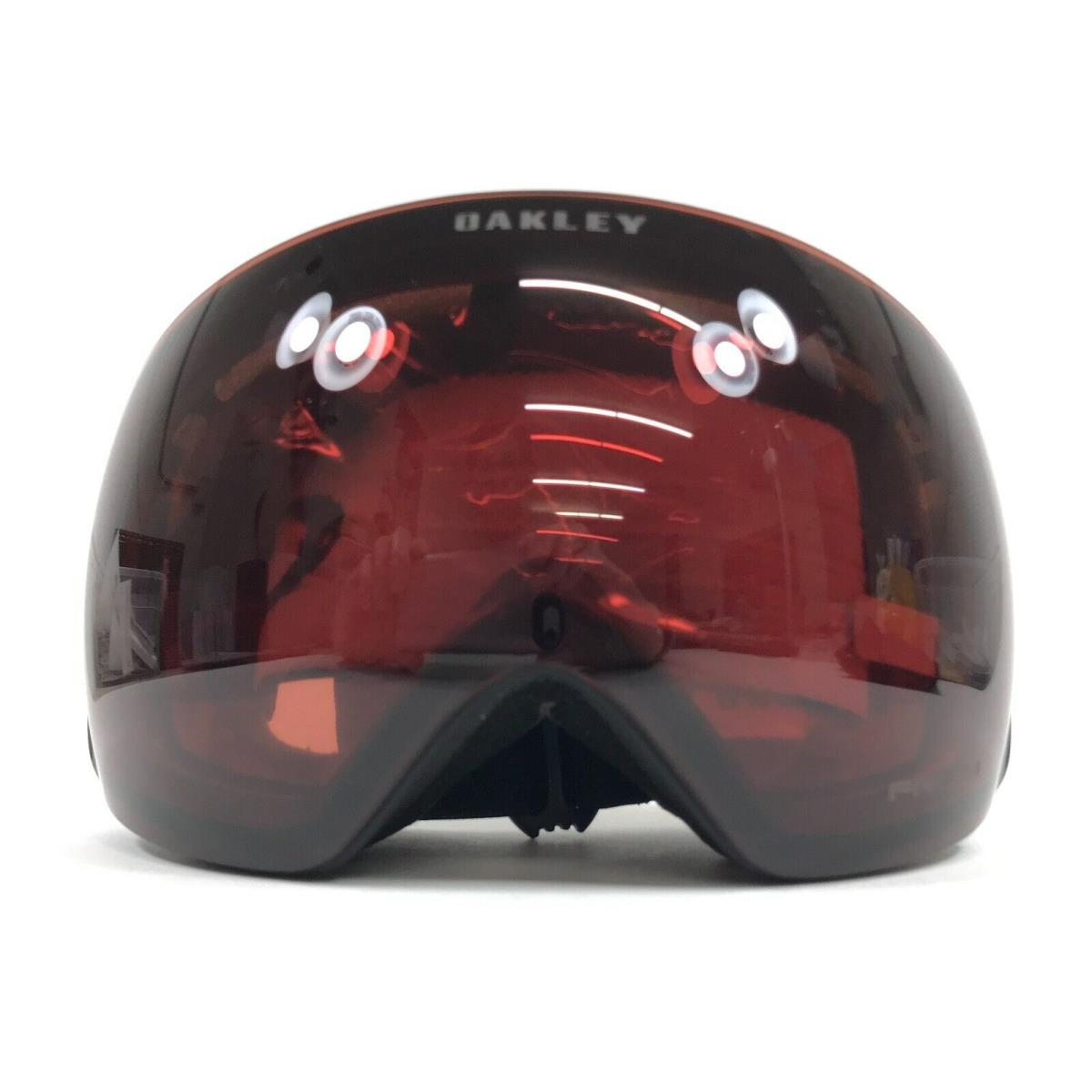 Oakley Snow Goggles Flight Deck L OO7050-B800 Matte Black with Prizm Garnet Lens - Frame: Black, Lens: Red