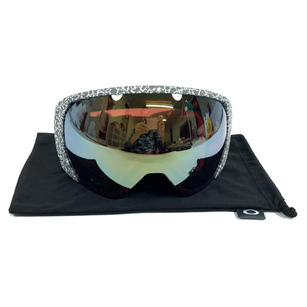 Oakley Snow Goggles Flight Path L OO7110-5500 Grey Terrain with Prizm Sage Gold