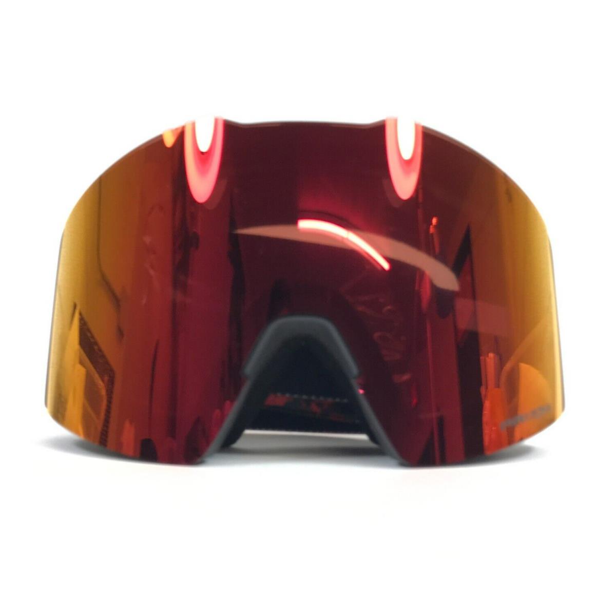 Oakley Snow Goggles Fall Line L OO7099-5300 Red Crystal with Prizm Torch Iridium - Frame: Multicolor, Lens: Red