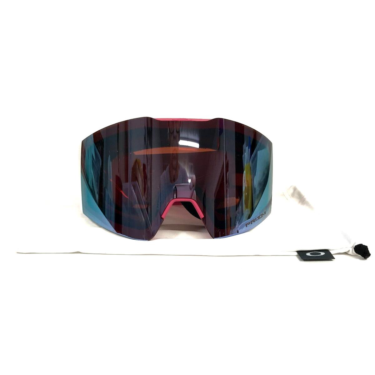 Oakley Snow Goggles Fall Line M OO7103-2400 FP Rubine Jasmine w/ Prizm Sapphire - Frame: Multicolor, Lens: Blue