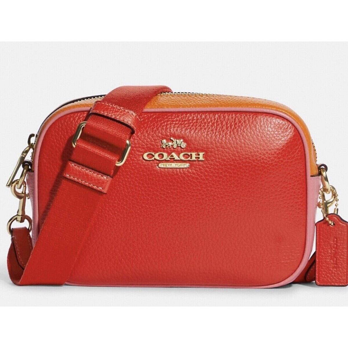 Coach Mini Jamie Camera Crossbody Bag Miami Red C9937