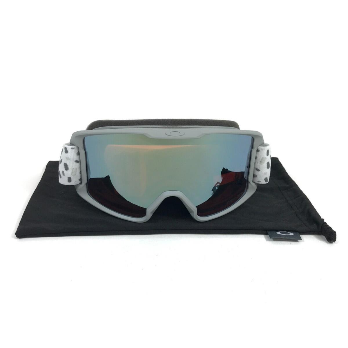 Oakley Youth Snow Goggles Line Miner OO7095-4900 Grey Granite Prizm Sage Gold