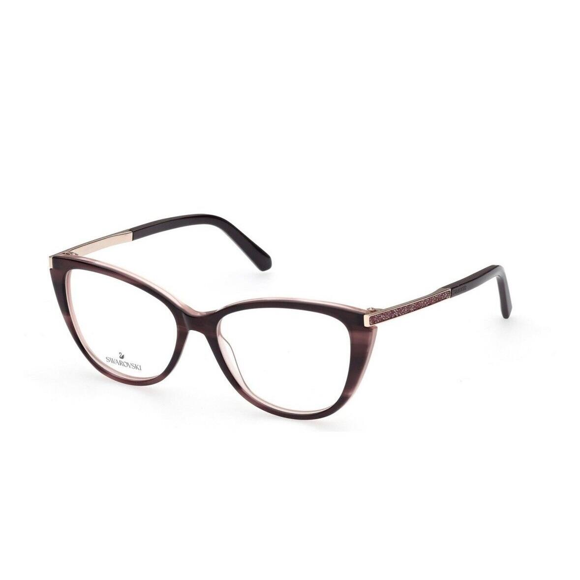 Swarovski SK5414 069 Shiny Bordeaux Women Eyeglasses 53mm 15 145