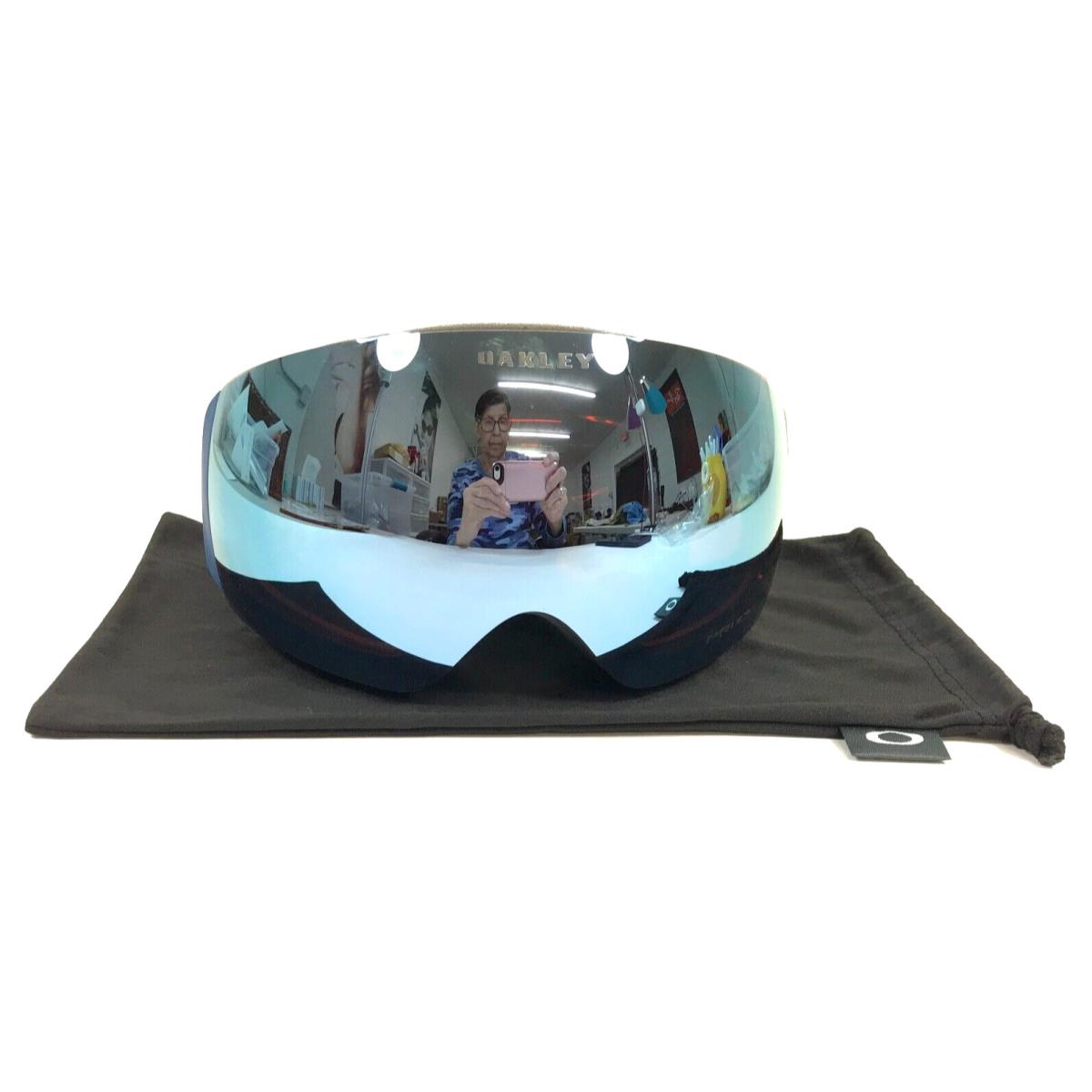 Oakley Snow Goggles Flight Deck M OO7064-C200 Navy Blaze with Prizm Sapphire Gbl