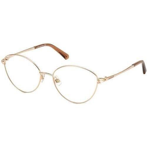 Swarovski SK5373 028 Gold Women Cat Eye Eyeglasses 56mm 17 135