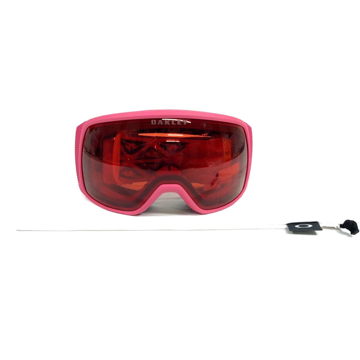 Oakley Snow Goggles Flight Tracker S OO7106-1600 Icon Rubine Black w Prizm Rose - Frame: Pink, Lens: Pink