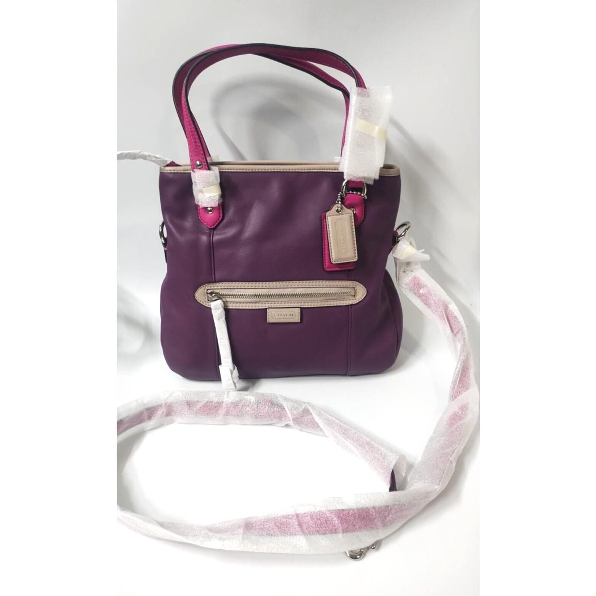 Coach Daisy Spectator Leather Emma Purple Tote Bag