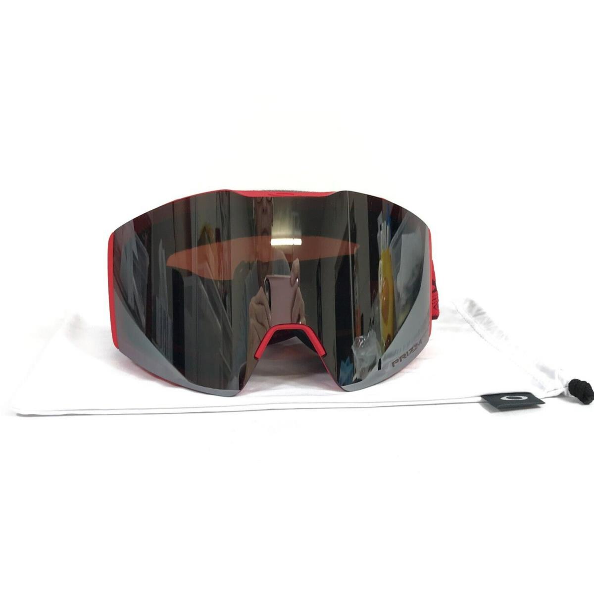 Oakley Snow Goggles Fall Line M OO7103-4600 Redline Dynamic Flow w/ Prizm Black - Frame: Red, Lens: Black