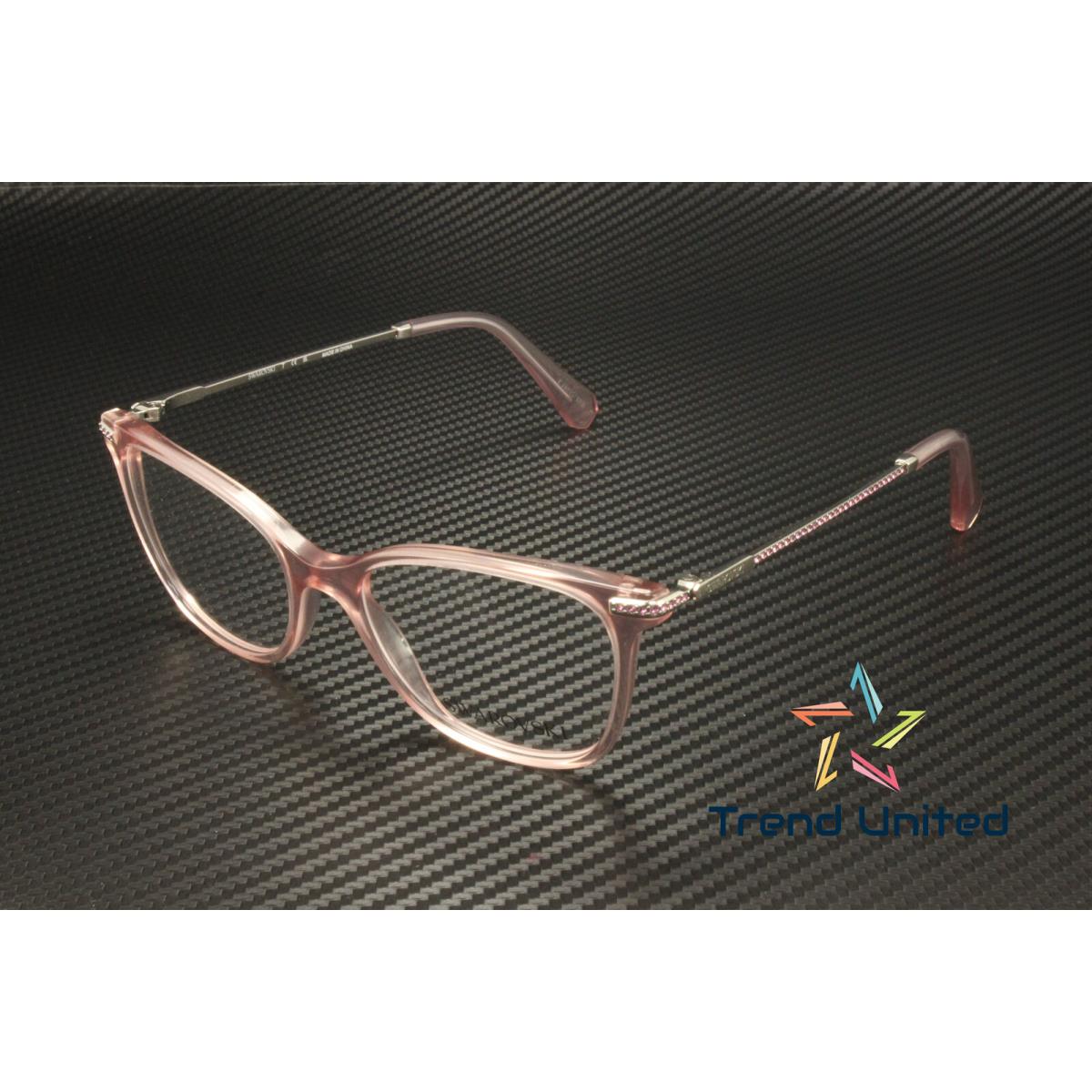 Swarovski SK2010 3001 Transparent Rose Demo Lens 52 mm Women`s Eyeglasses