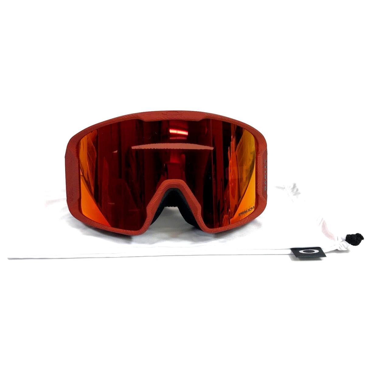 Oakley Snow Goggles Line Miner L OO7070-A901 Sage Sig Red Mountain Prizm Torch - Frame: Multicolor, Lens: Red