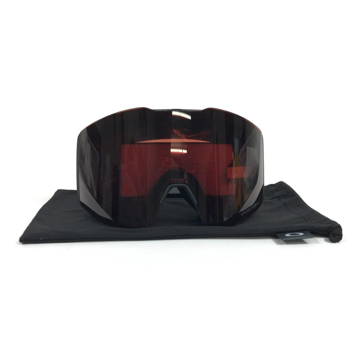 Oakley Snow Goggles Fall Line L OO7099-5400 Matte Black w/ Prizm Garnet Gbl Lens - Frame: Black, Lens: Red