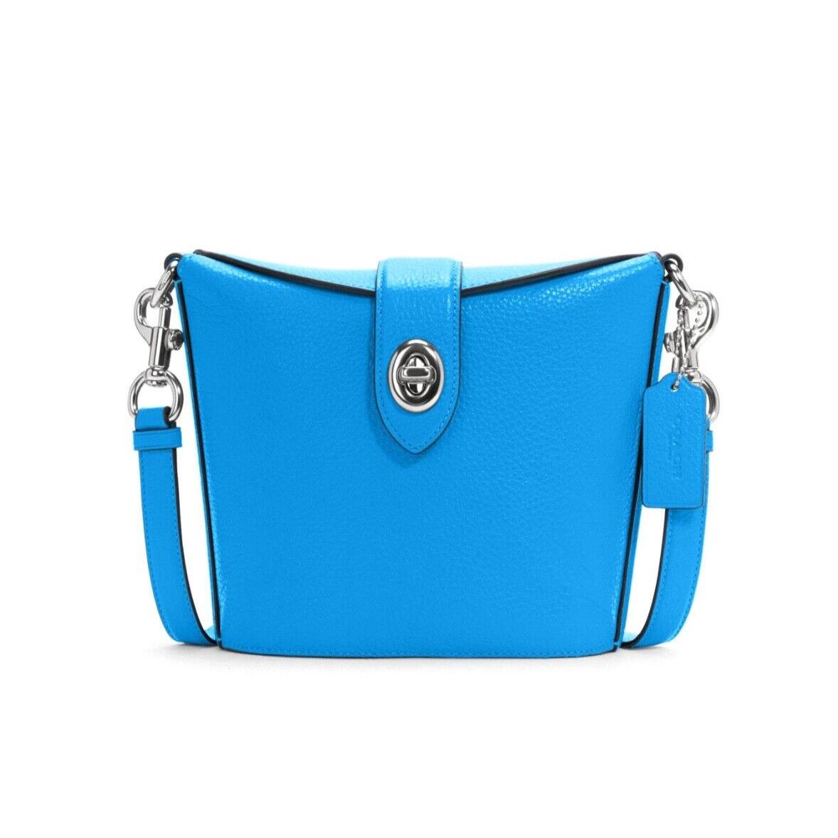 Coach Leather Addie Crossbody Vivid Blue C2814