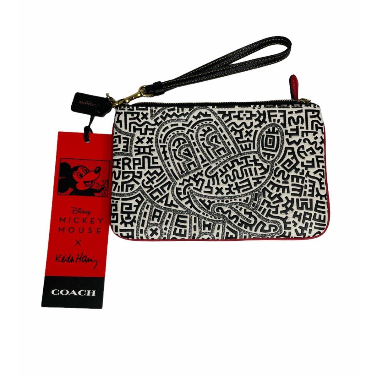 Coach Disney Mickey Mouse X Keith Haring Wristlet Bag