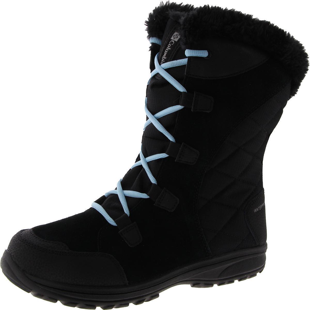 Columbia Womens Ice Maiden II Black Winter Snow Boots 9 Wide C D W Bhfo 1914