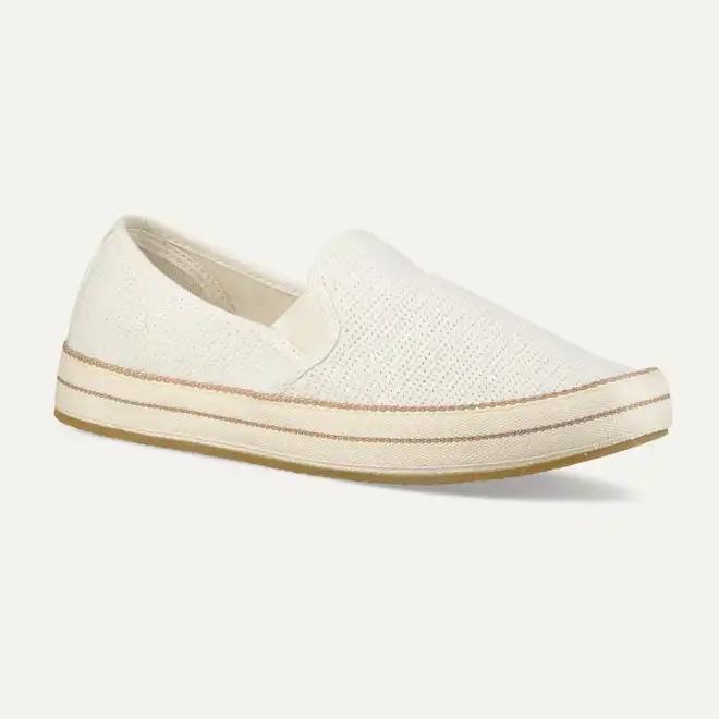 Ugg Women US 10 Bren Natural Slip On Knit Sneakers