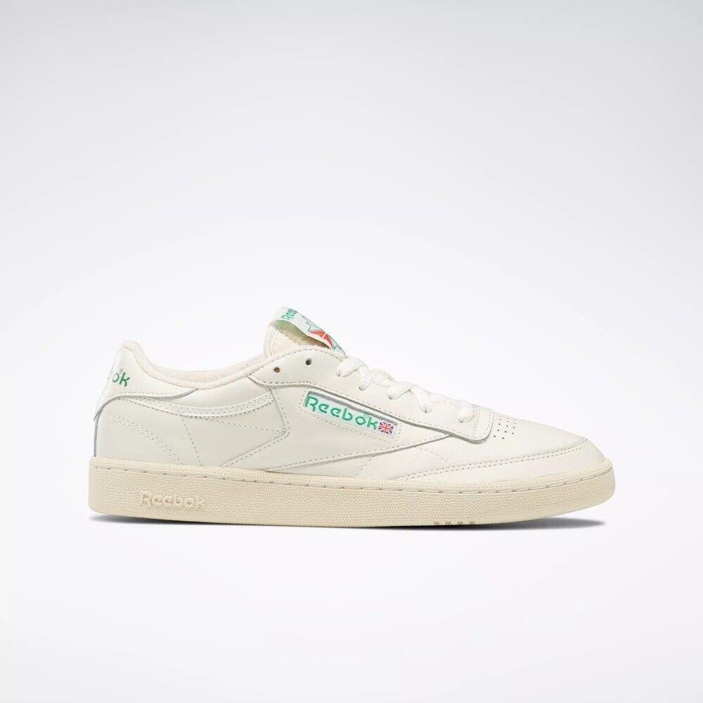 Men Reebok Club C 85 Vintage Tennis Shoes Sneakers Chalk White Green 100000317