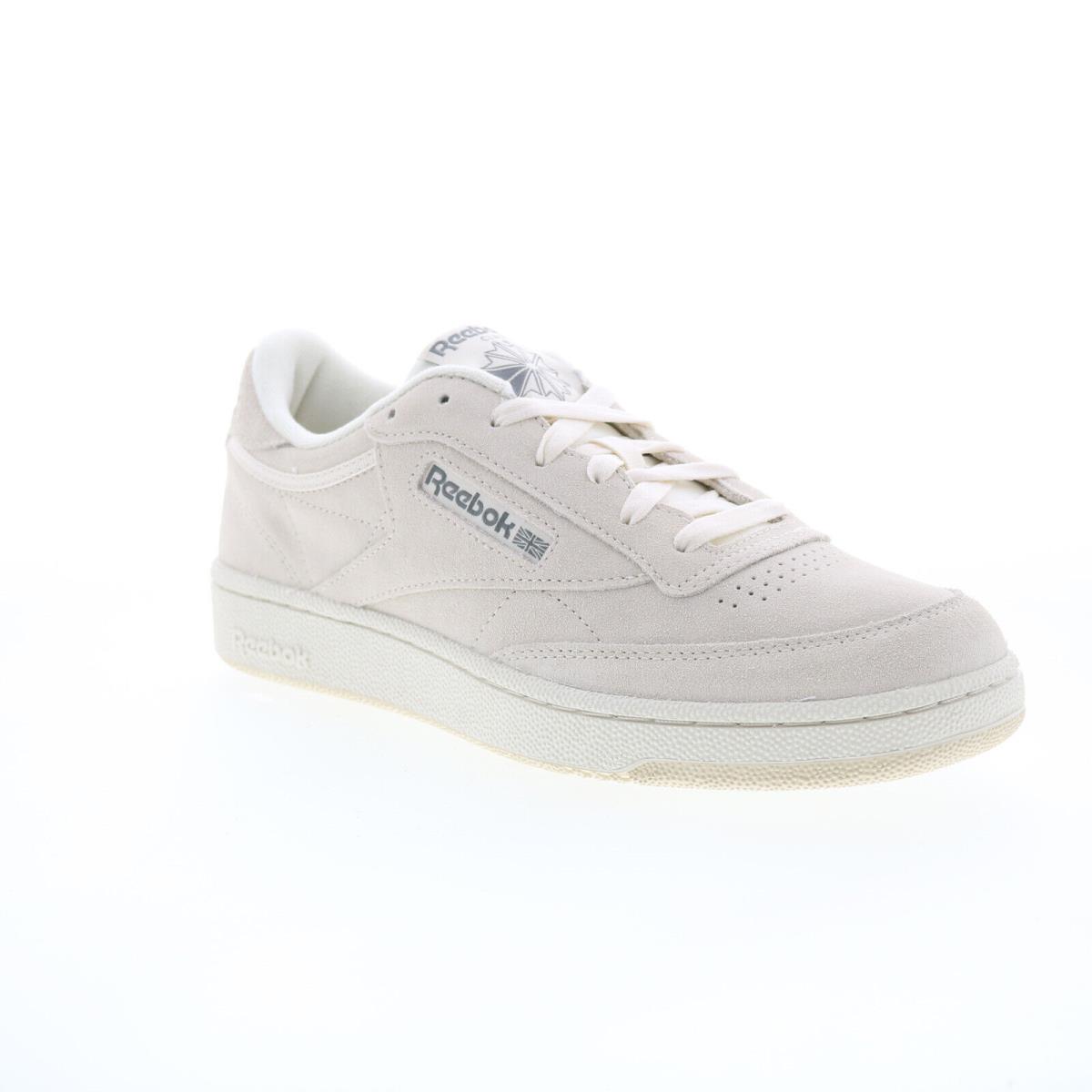 Reebok Club C 85 Mens Gray Suede Lace Up Lifestyle Sneakers Shoes