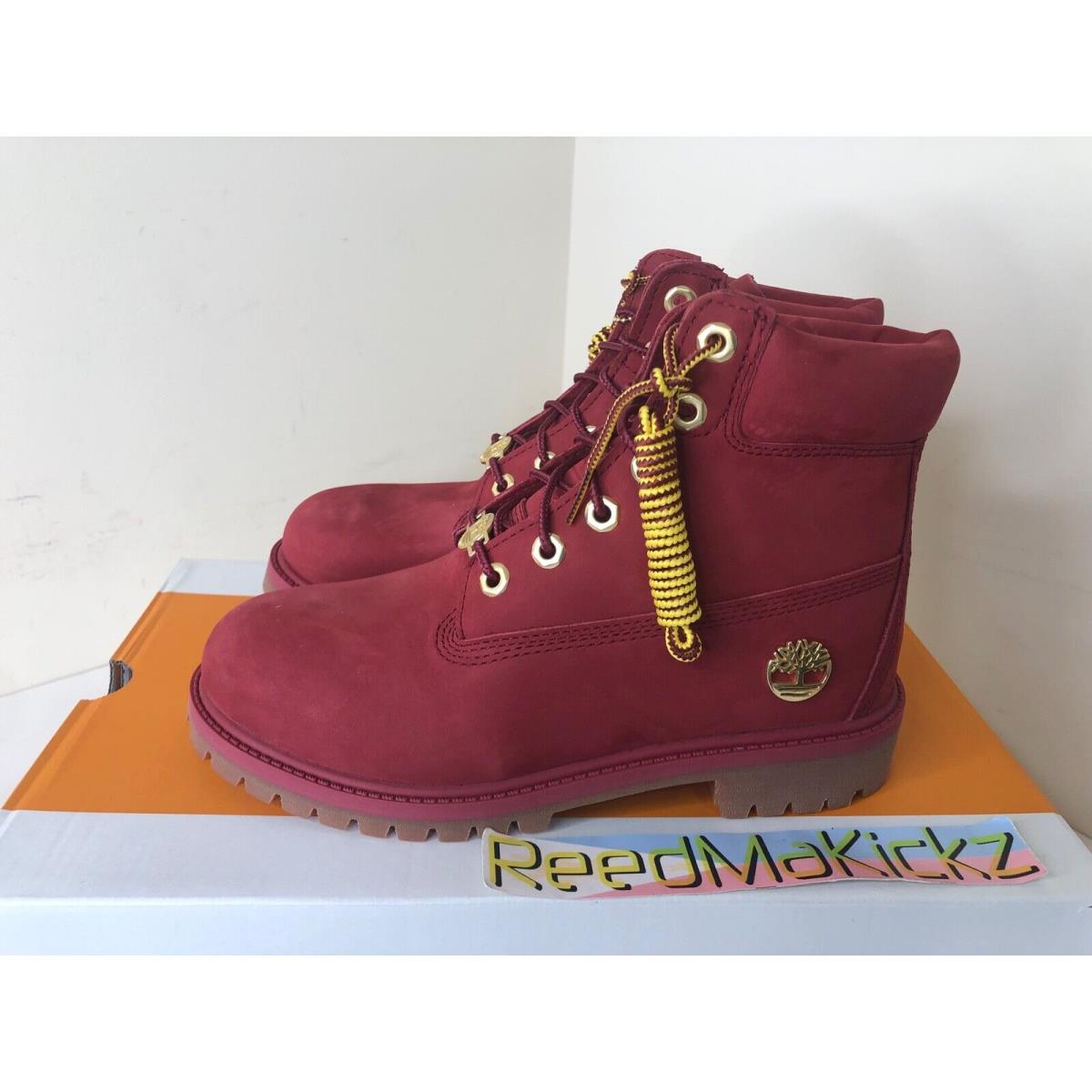 Timberland Boots 6 Inch Premium Burgundy GS Kids Youth Juniors TB0A5U2Y M49