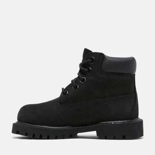 Timberland Classic 6in Waterproof Boot Black Nubuck Pre School TB 010710