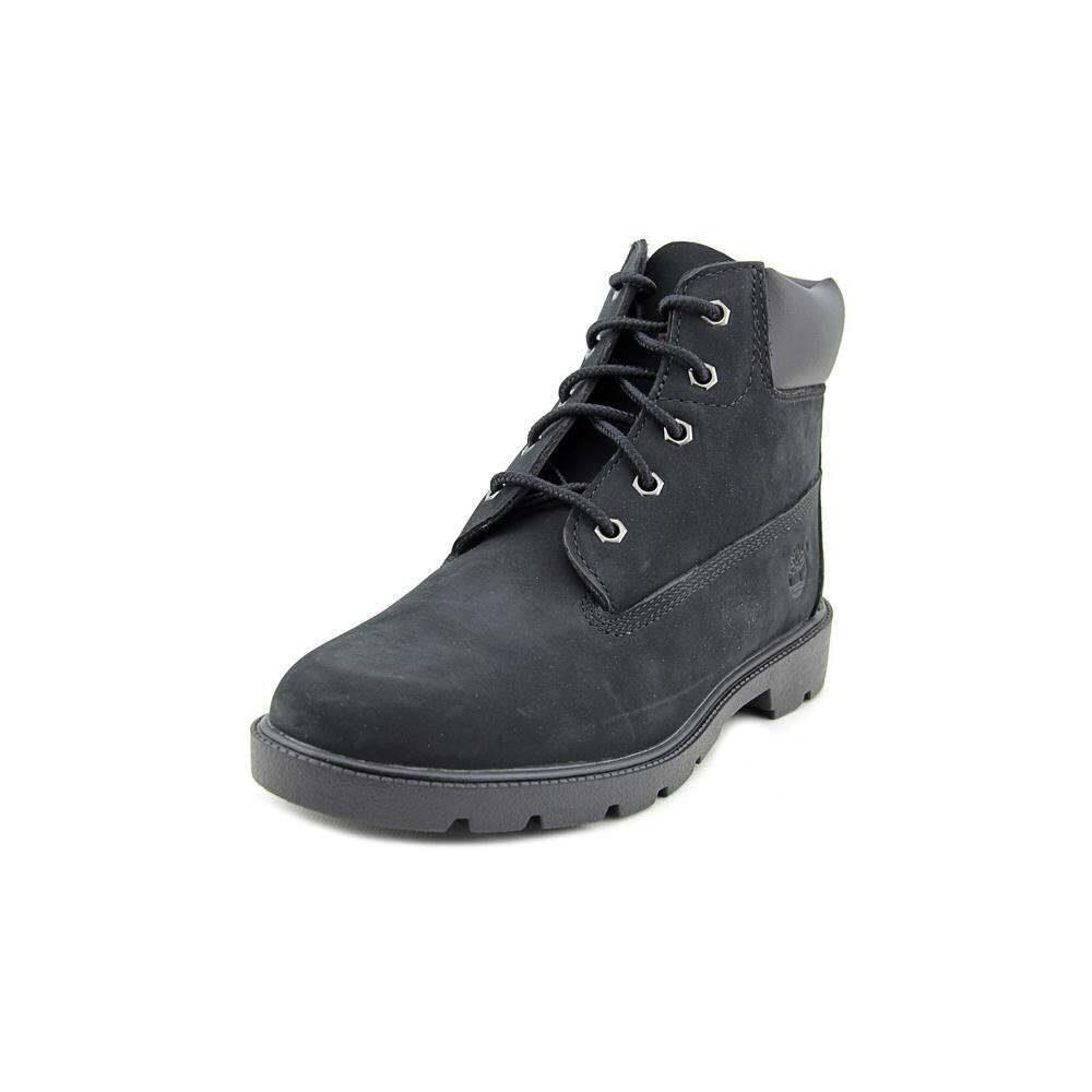 Timberland Classic 6in Waterproof Boot Black Nubuck Grade School- TB 010910 001