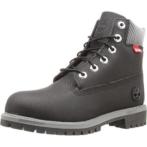 Timberland Kids Boy`s 6 Premium Waterproof Boot Core Big Kid Black Relief Hel