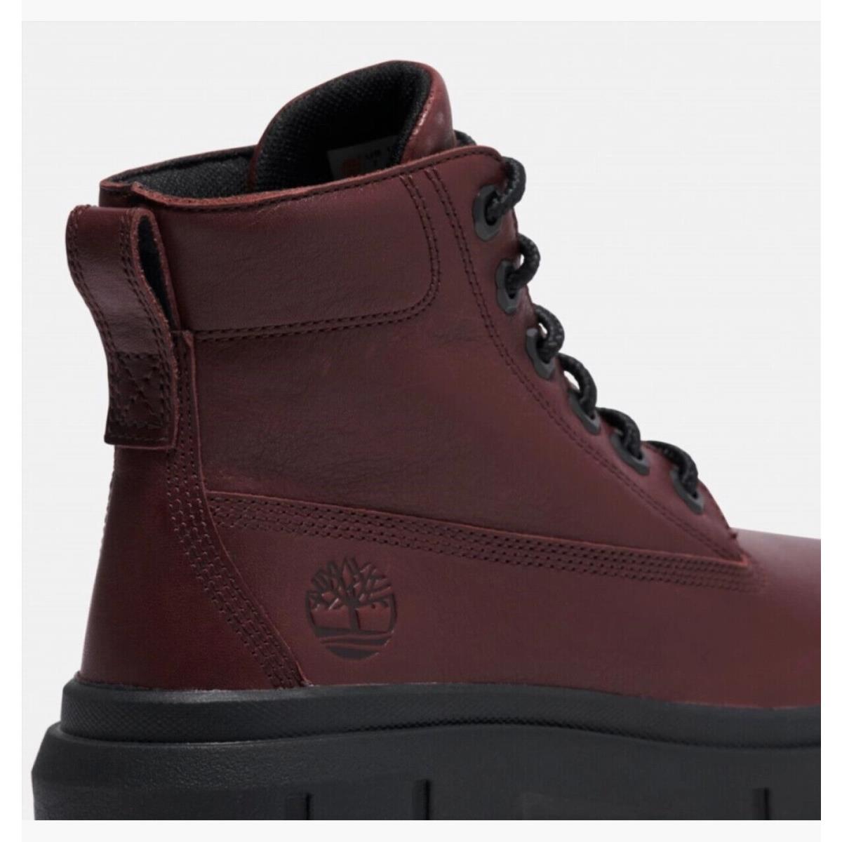 Timberland Greyfield Mid Boots Women`s Burgundy Red Leather Casual Shoes