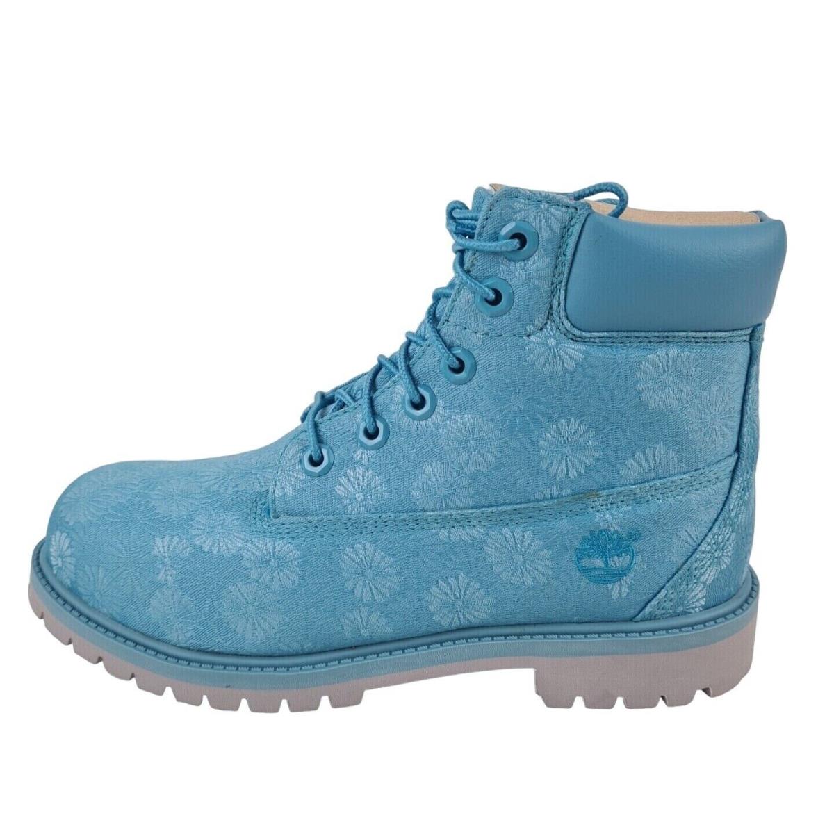 Timberland 6 IN Classic Boots TB0A174M Floral Winter Blue Sz 5.5 Girls = 7 Wmn