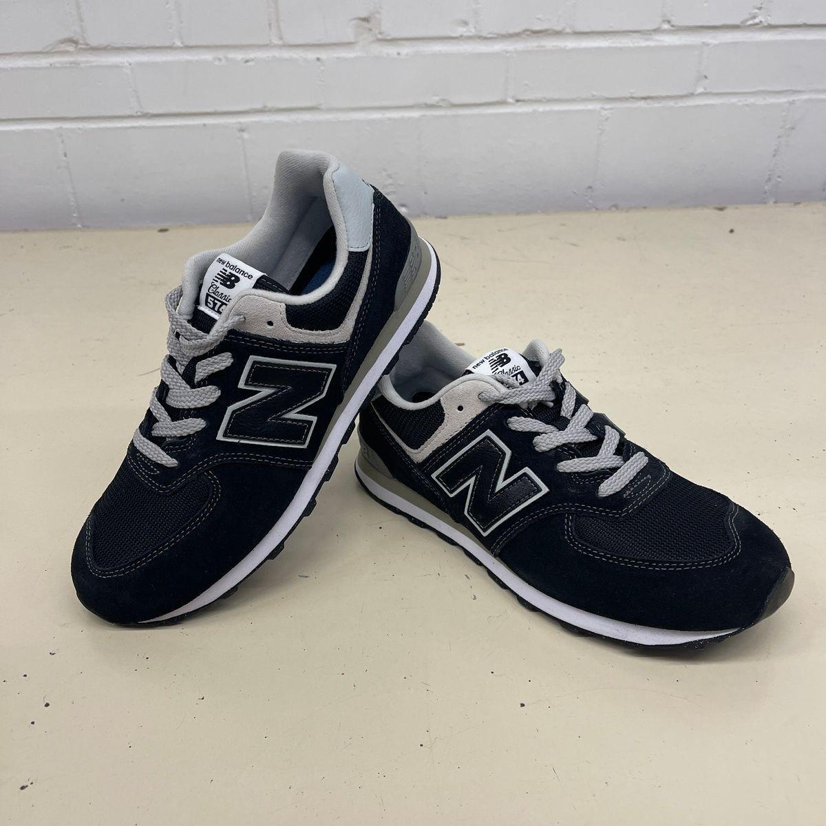 New Balance 574 Core Athletic Sneaker Kids Size US 6 M Black White