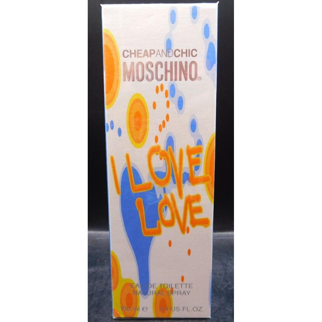 and Chic Moschino I Love Love Eau De Toilette Women 3.4 Fl Oz