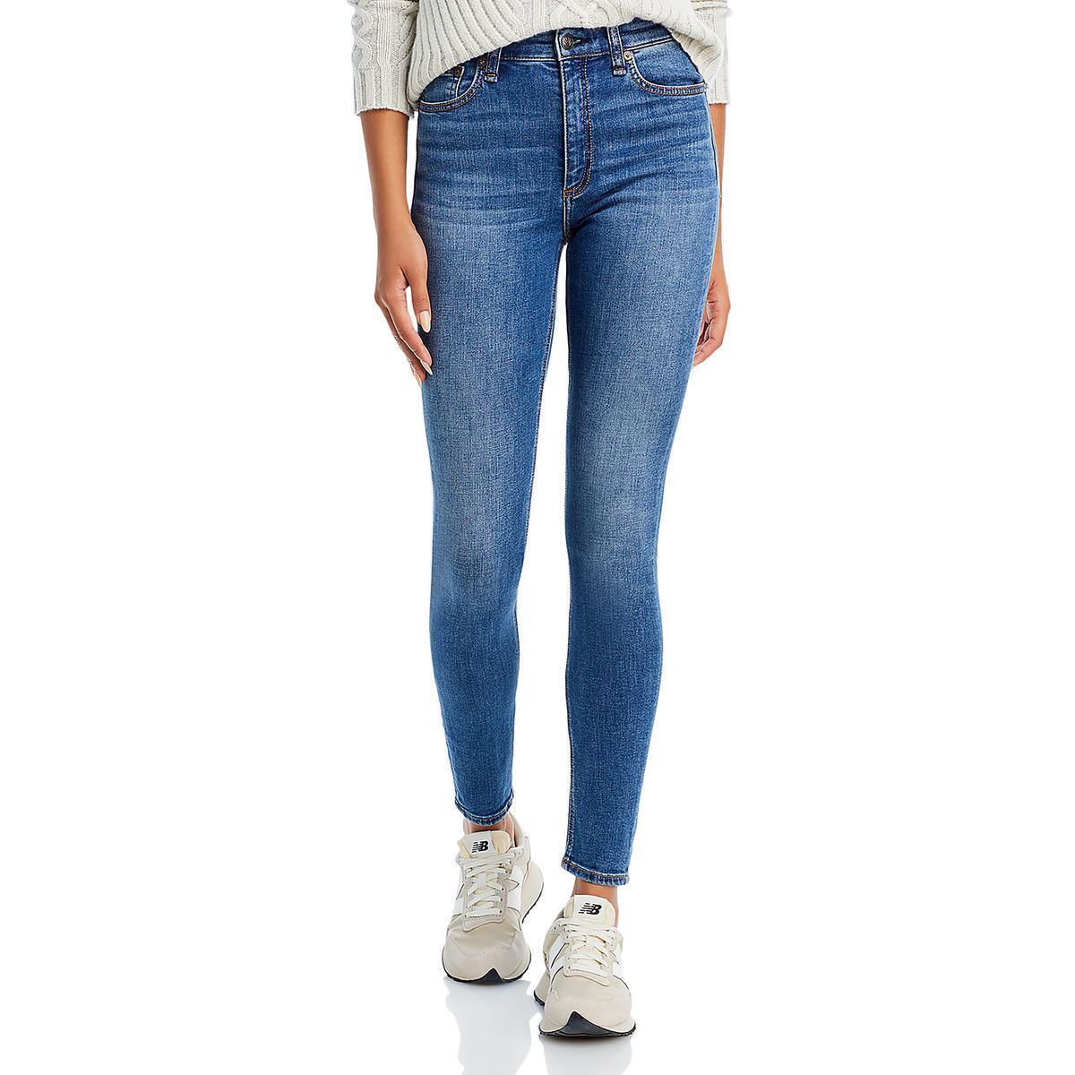 Rag Bone Womens Nina High Rise Denim Stretch Skinny Jeans Bhfo 3998 - Garner