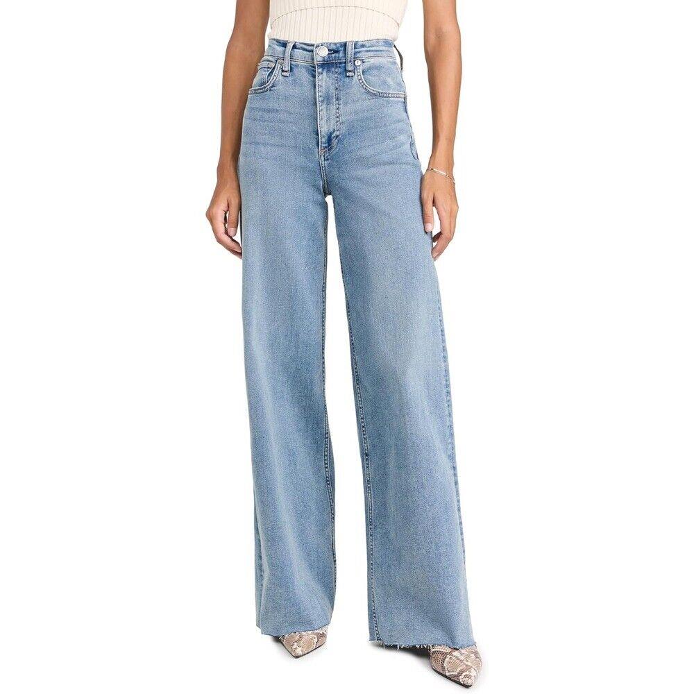 Rag Bone Women Wide Jeans Flexi Sofie High-rise Full-length Whitney Blue