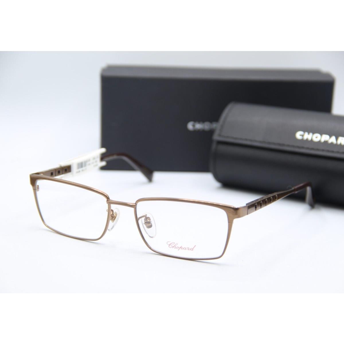 Chopard VCHA97 0428 Gold Brown Eyeglasses W/case 55-17