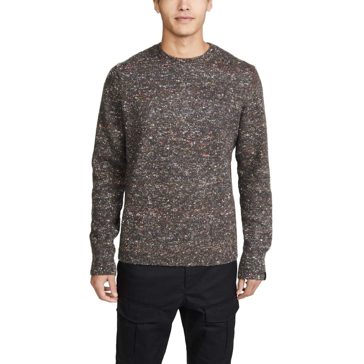 Rag Bone 289459 Men`s Theon Crew Neck Sweater Grey Medium