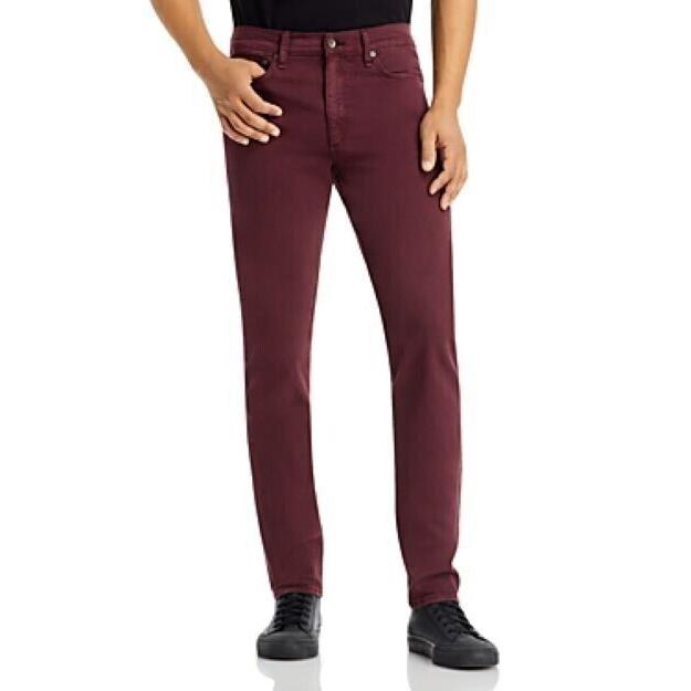 Rag Bone Men`s Fit 2 Action Loopback Slim Fit Jeans in Blood-30/32