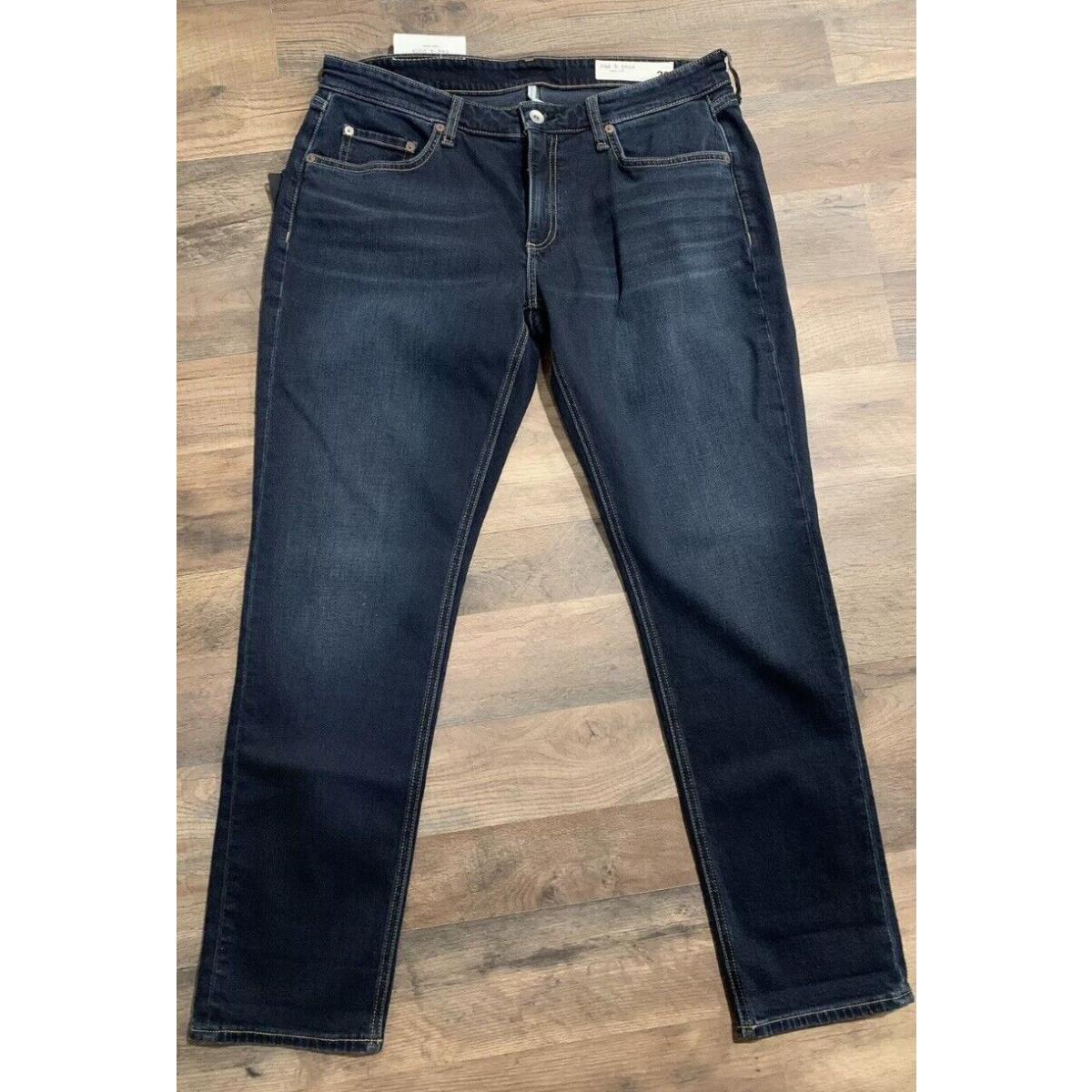 Rag Bone York Women`s Bianca Dre Low Rise Slim Boyfriend Jeans Size 30