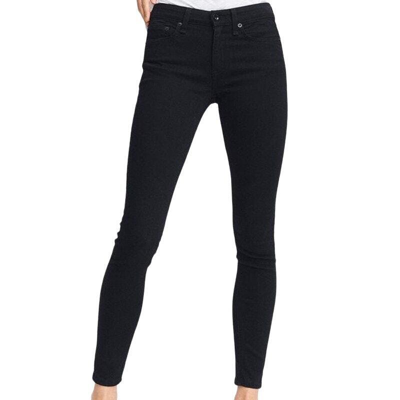 Rag Bone Flexi Cate Ankle Skinny Jean Black Women`s Size 27