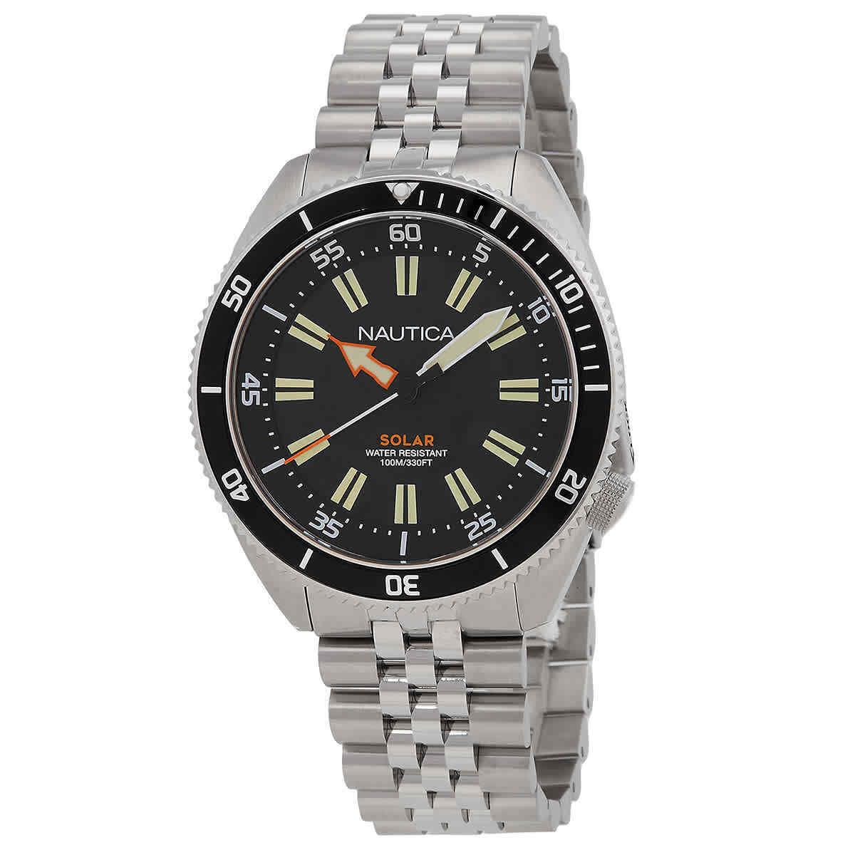 Nautica Vintage Black Dial Men`s Watch NAPNVS405