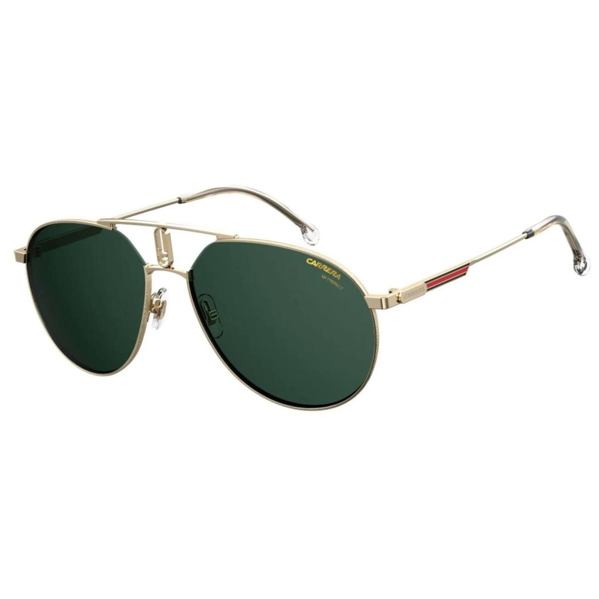 Carrera Men`s Gold-tone Slim Aviator Sunglasses - CA1025S-0PEF-QT - Frame: Gold-Tone, Lens: Green