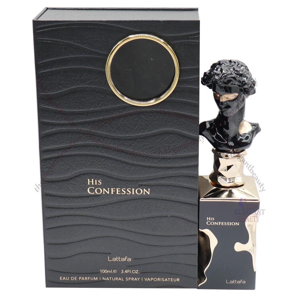 His Confession By Lattafa 3.4/3.3 Eau De Parfum Spray For Men