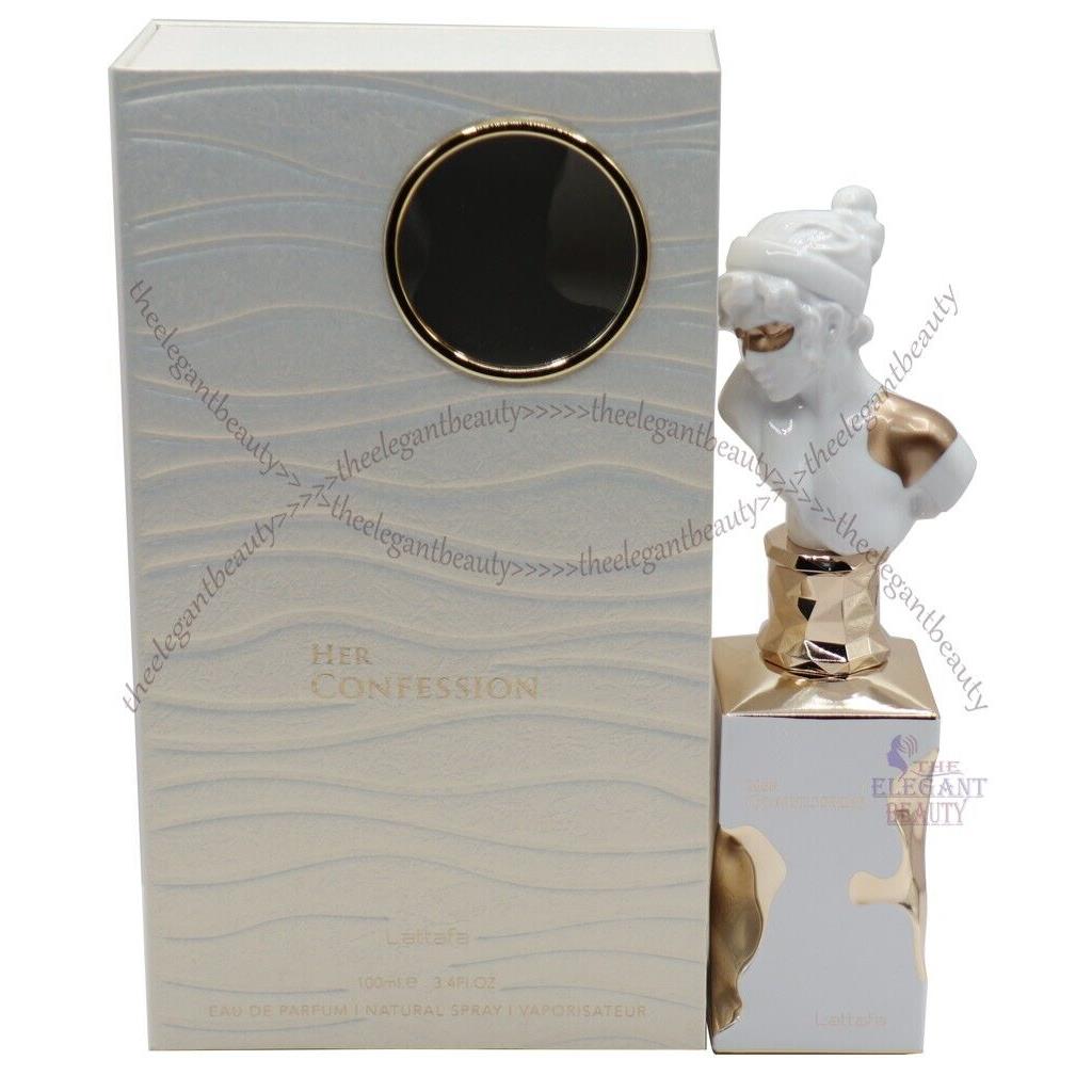 Her Confession By Lattafa 3.4/3.3 Eau De Parfum Spray For Women