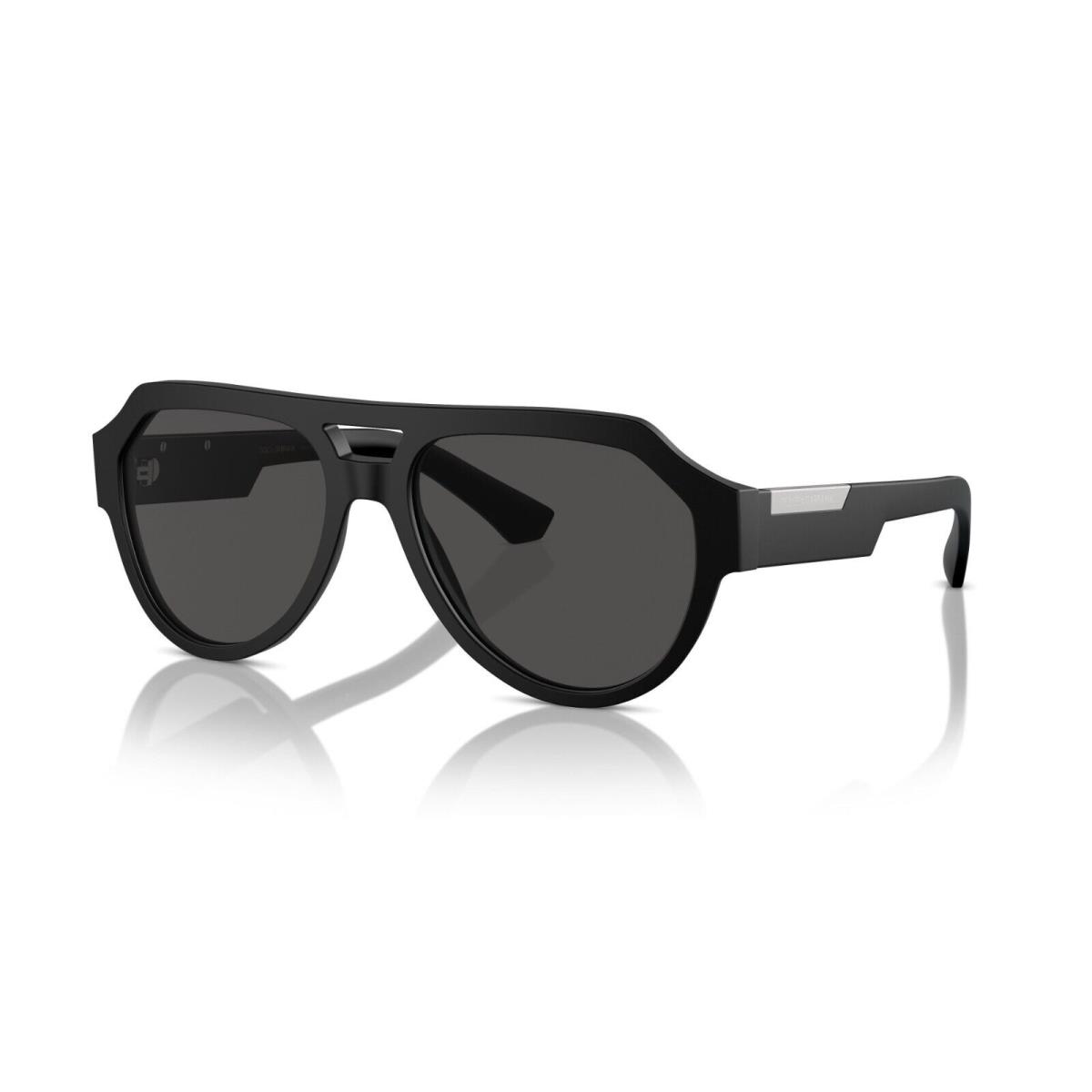 Dolce Gabbana DG4466 Matte Black/grey 2525/6G Sunglasses