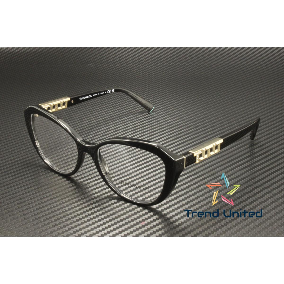 Tiffany Co. TF2241B 8001 Black Demo Lens 52 mm Women`s Eyeglasses