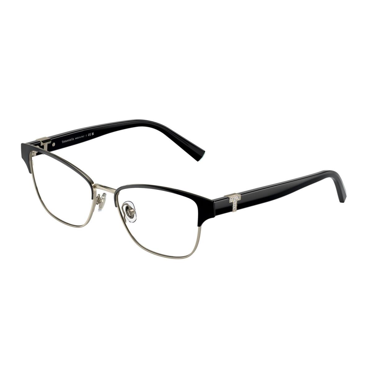 Tiffany TF1152B 6166 Black On Pale Gold Demo Lens 52 mm Women`s Eyeglasses